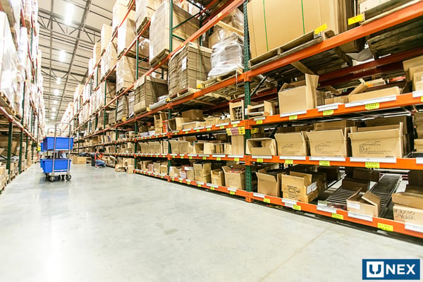 Improve warehouse productivity with UNEX carton flow solutions.