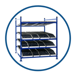 UNEX FlowCell Presentation Rack with SpanTrack Wheel Bed