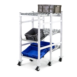 UNEX FlowCell Heavy-Duty Pick Tray Carts