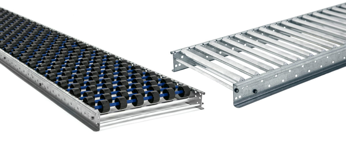 UNEX SpanTrack Carton Flow Rollers and Wheel Bed