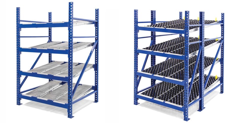 UNEX-roller-rack-gravity-flow-racks