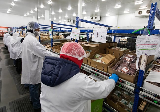 Warehouse Fulfillment Packing Stations HelloFresh