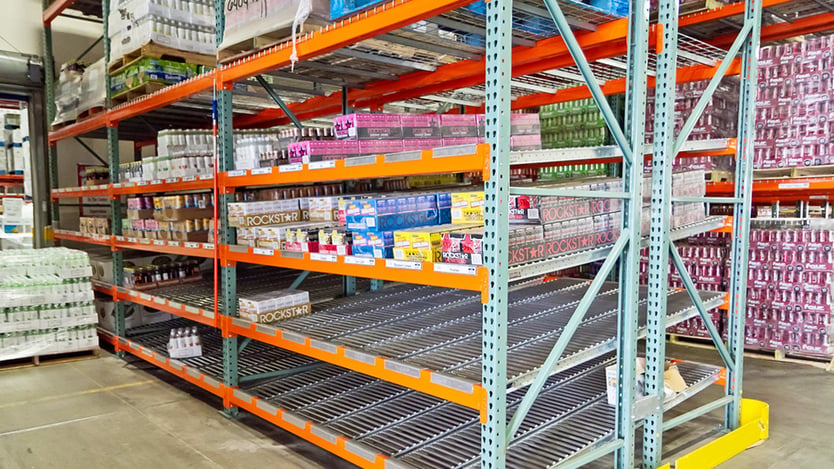 beverage case picking with carton flow